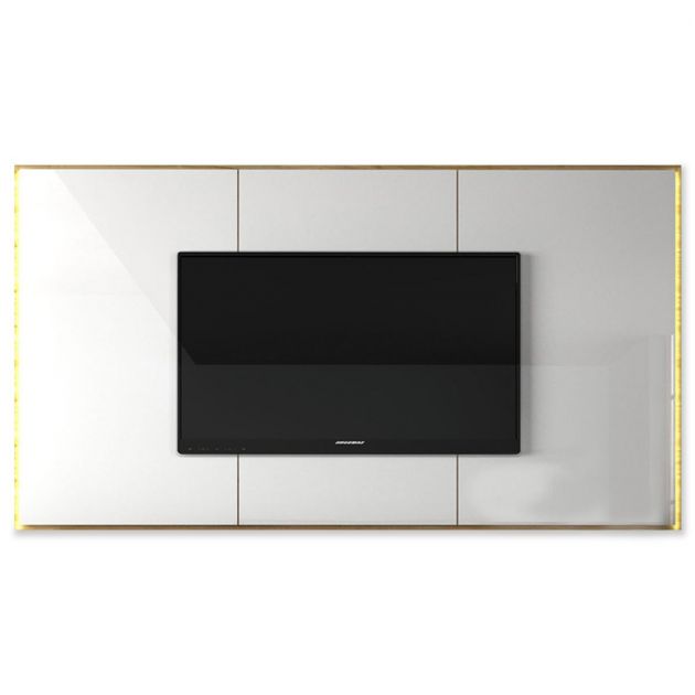 Painel California 2400mm - Cinamomo/Branco Brilho - KNR Decor