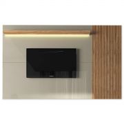 Painel Londres 2400mm - Off White/Cinamomo - KNR Decor